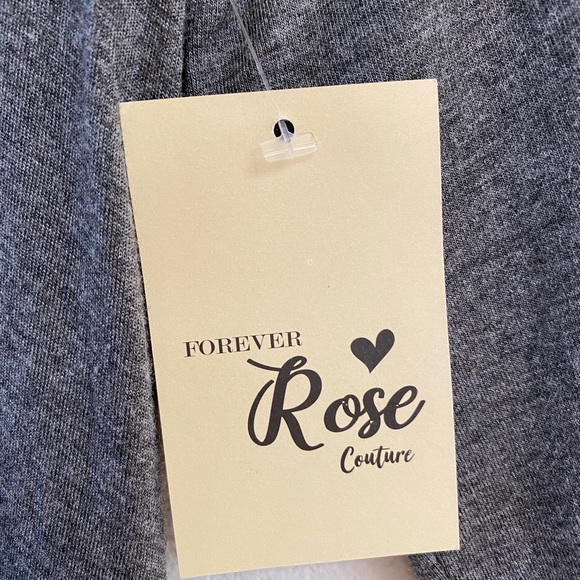 NWT Fit and flare grey size medium Forever Rose Couture dress - Picture 3 of 10